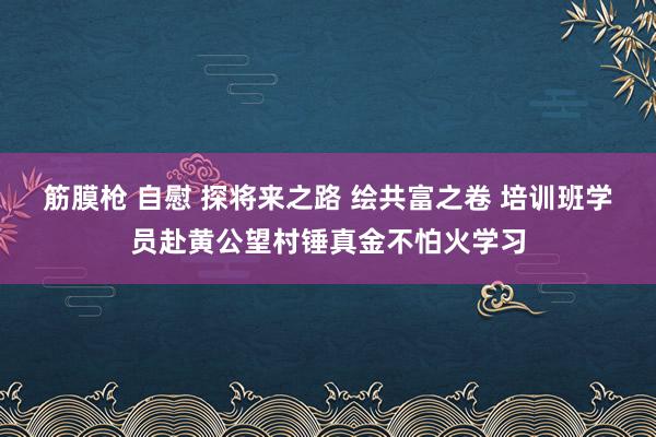 筋膜枪 自慰 探将来之路 绘共富之卷 培训班学员赴黄公望村锤真金不怕火学习