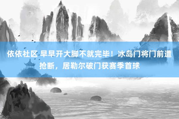 依依社区 早早开大脚不就完毕！冰岛门将门前遭抢断，居勒尔破门获赛季首球